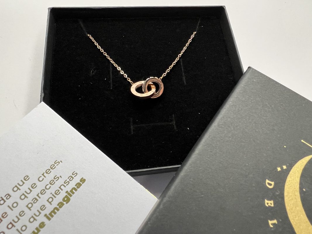 Dije de unión cadena rose gold cadena mujer