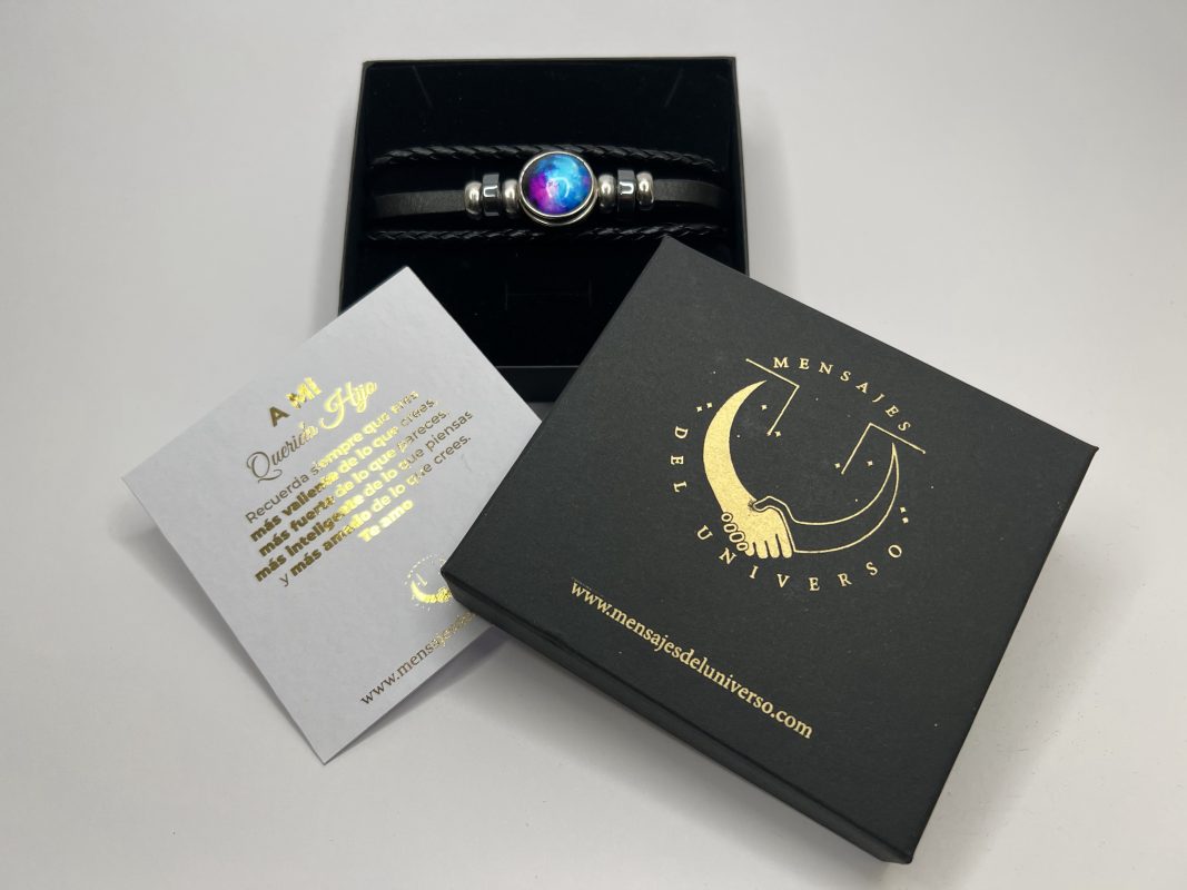 Pulsera universo, hombre, padre, hijo, hermano.